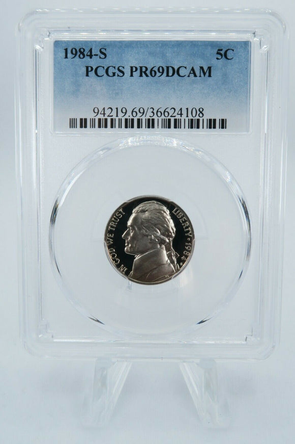 1984-S PCGS PR69DCAM Jefferson Nickel Proof 5C