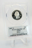 2007-S PCGS PR69DCAM Silver Idaho State Quarter Proof 25C