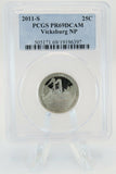 2011-S PCGS PR69DCAM Vicksburg National Park NP Quarter Proof 25C