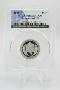 2015-S PCGS PR69DCAM Homestead National Park NP Quarter Proof 25C