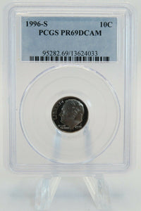 1996-S PCGS PR69DCAM Roosevelt Dime Proof 10C