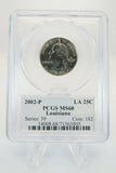 2002-P PCGS MS68 Louisiana State Quarter Business Strike 25C