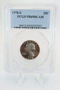 1978-S PCGS PR69DCAM Washington Quarter Proof 25C