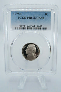 1978-S PCGS PR69DCAM Jefferson Nickel Proof 5C