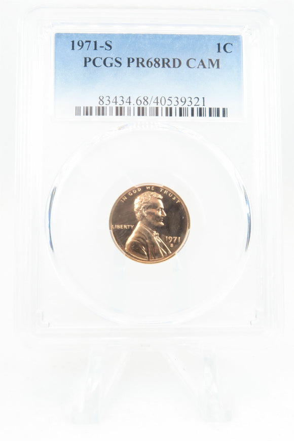 1971-S PCGS PR68CAM Lincoln Memorial Cent Proof 1C