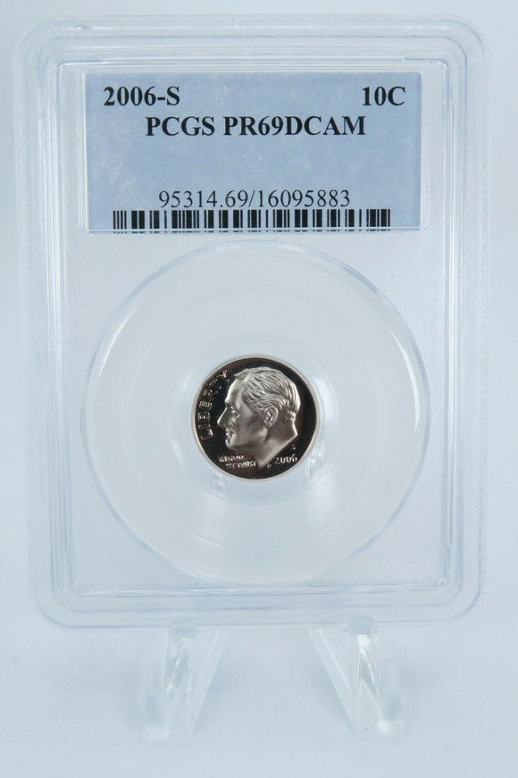 2006-S PCGS PR69DCAM Roosevelt Dime Proof 10C