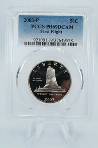 2003-P PCGS PR69DCAM First Flight Clad Commemorative Proof 50C