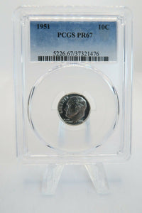 1951-P PCGS PR67 Roosevelt Dime Silver Proof 10C