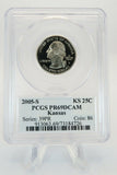 2005-S PCGS PR69DCAM Kansas State Quarter Proof 25C