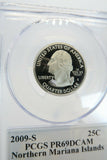 2009-S PCGS PR69DCAM Northern Mariana Islands State Quarter Proof 25C