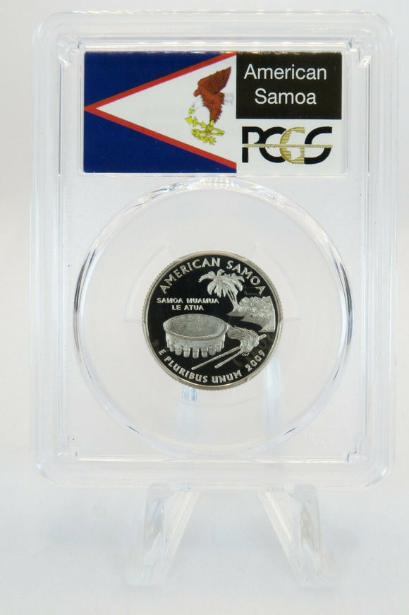 2009-S PCGS PR69DCAM American Samoa State Quarter Proof 25C