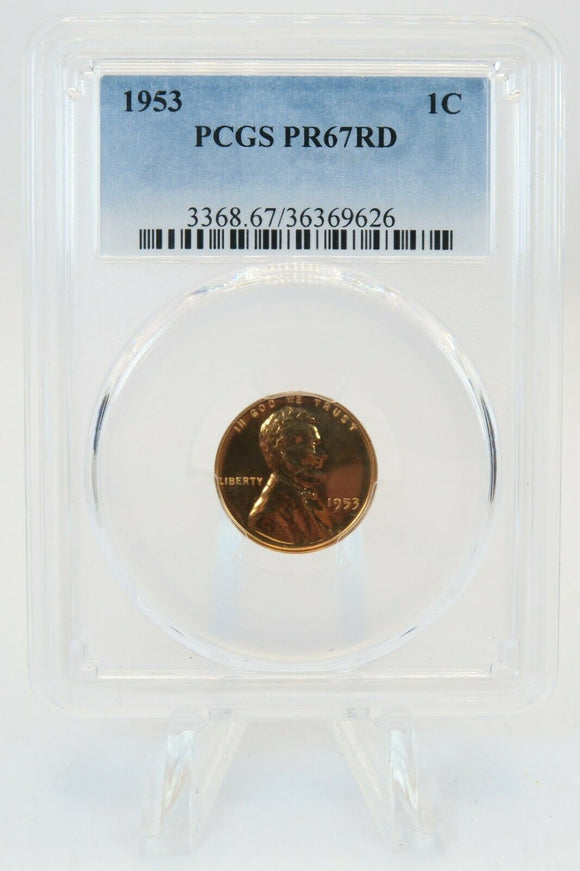 1953-P PCGS PR67RD Lincoln Cent Proof 1C