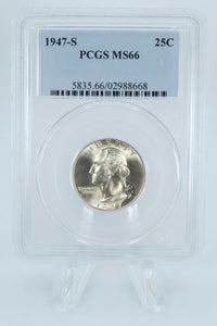 1947-S PCGS MS66 Washington Quarter Business Strike Silver 25C