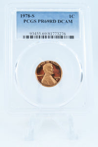 1978-S PCGS PR69DCAM Lincoln Memorial Cent Proof 1C