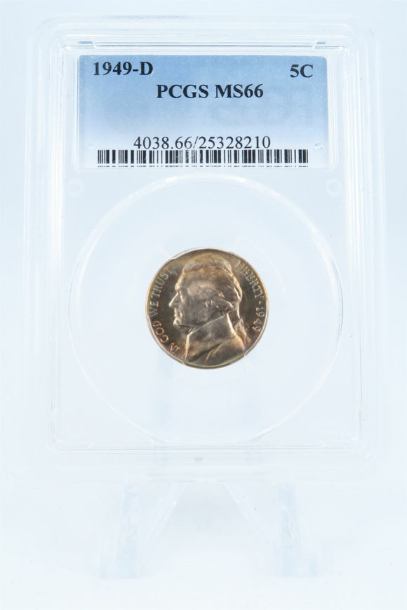 1949-D PCGS MS66 Jefferson Nickel Business Strike 5C