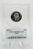 2007-S PCGS PR69DCAM Utah State Quarter Proof 25C