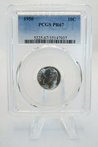 1950-P PCGS PR67 Roosevelt Dime Silver Proof 10C