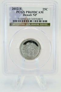 2012-S PCGS PR69DCAM Denali National Park NP Quarter Proof 25C