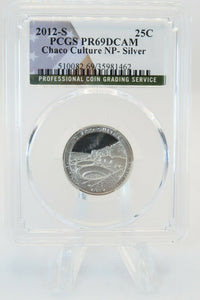 2012-S PCGS PR69DCAM Silver Chaco Culture National Park NP Quarter Proof 25C