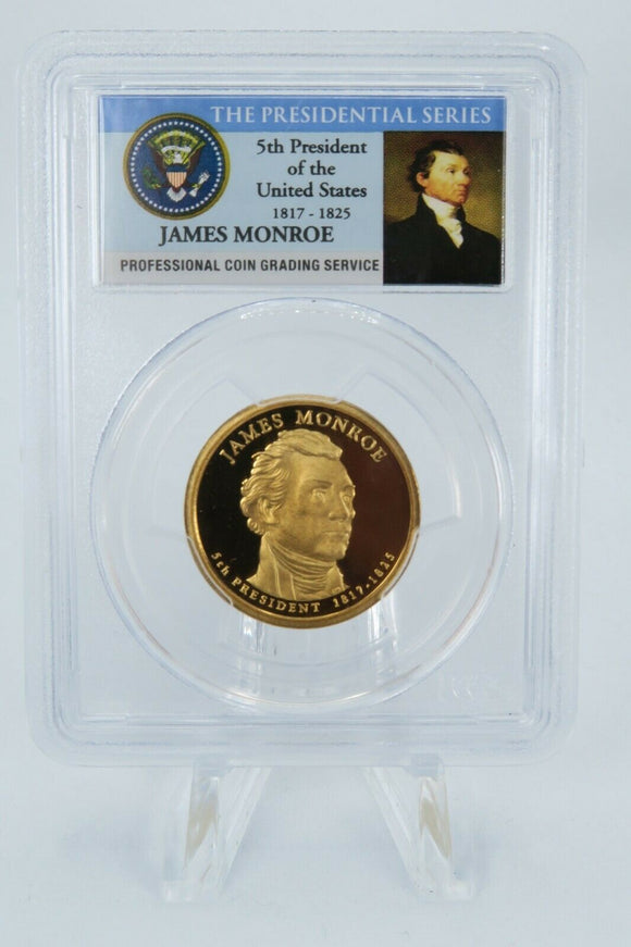 2008-S PCGS PR69DCAM James Monroe Presidential Dollar Proof $1