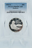 1993-S PCGS PR69DCAM Madison Clad Commemorative Proof 50C