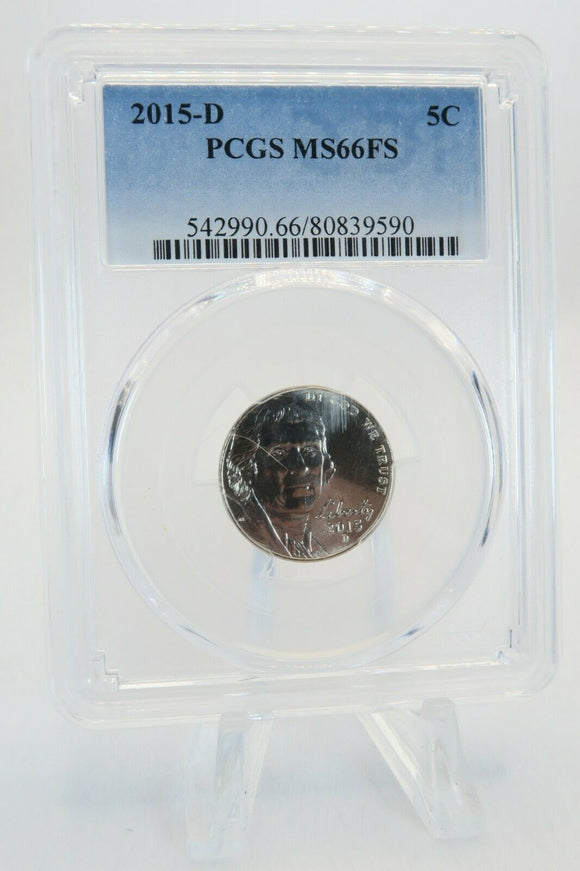 2015-D PCGS MS66FS Jefferson Nickel Business Strike 5C