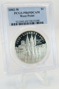 2002-W PCGS PR69DCAM West Point $1 Modern Commemorative Silver Proof