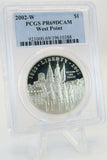 2002-W PCGS PR69DCAM West Point $1 Modern Commemorative Silver Proof