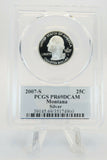 2007-S PCGS PR69DCAM Silver Montana State Quarter Proof 25C