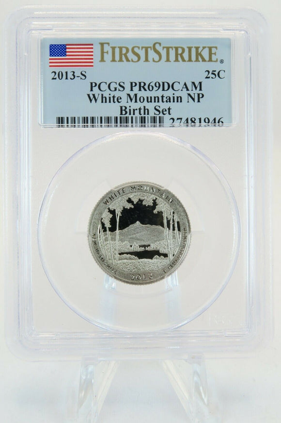 2013-S PCGS PR69DCAM White Mountain National Park NP Quarter Proof 25C