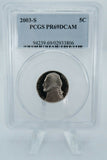 2003-S PCGS PR69DCAM Jefferson Nickel Proof 5C