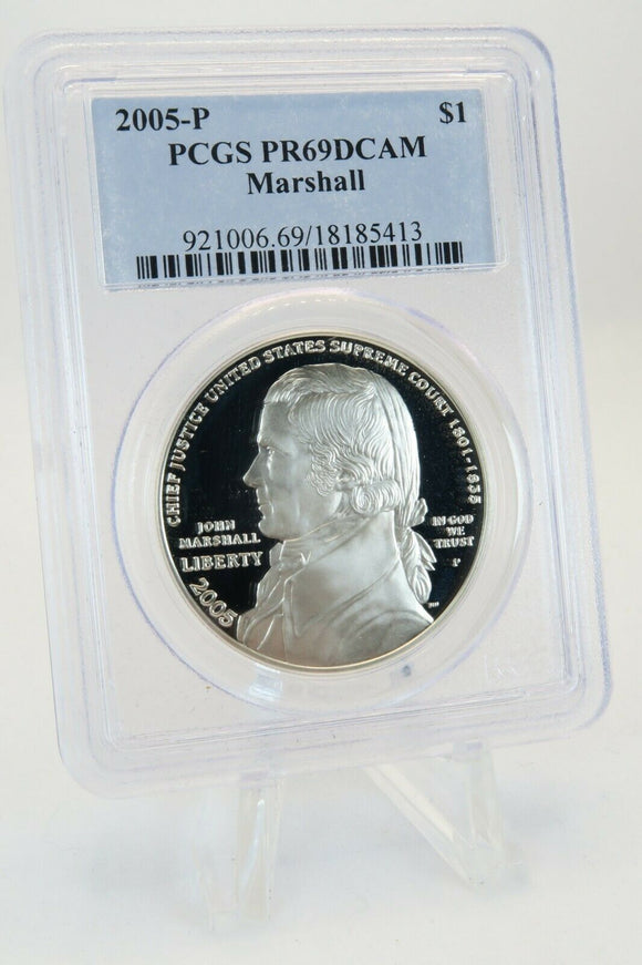 2005-P PCGS PR69DCAM Marshall $1 Modern Commemorative Silver Proof