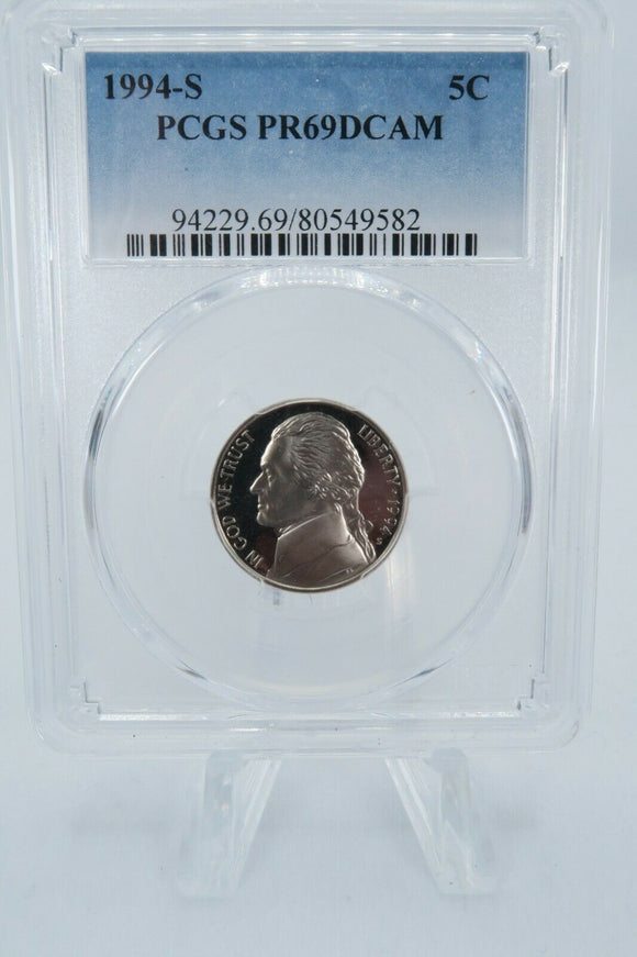 1994-S PCGS PR69DCAM Jefferson Nickel Proof 5C