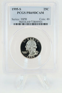 1995-S PCGS PR69DCAM Washington Quarter Proof 25C