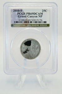 2010-S PCGS PR69DCAM Grand Canyon National Park State Quarter Proof 25C