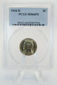 1944-D PCGS MS66FS Jefferson Nickel Business Strike 5C