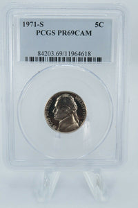 1971-S PCGS PR69CAM Jefferson Nickel Proof 5C