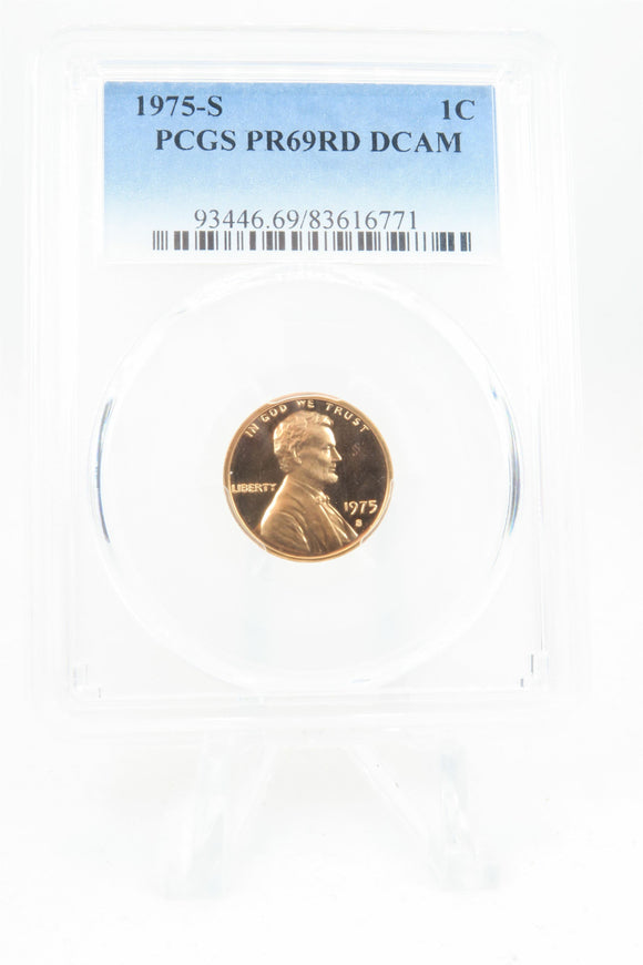 1975-S PCGS PR69DCAM Lincoln Memorial Cent Proof 1C