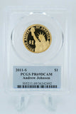 2011-S PCGS PR69DCAM Andrew Johnson Presidential Dollar Proof $1