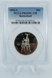 1995-S PCGS PR69DCAM Basketball Clad Commemorative Proof 50C