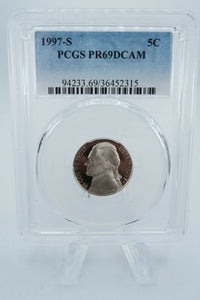 1997-S PCGS PR69DCAM Jefferson Nickel Proof 5C