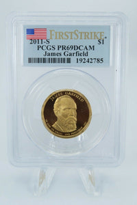 2011-S PCGS PR69DCAM James Garfield Presidential Dollar Proof $1