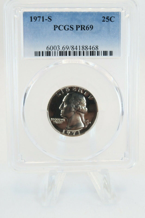 1971-S PCGS PR69 Washington Quarter Proof 25C