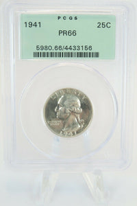 1941-P PCGS PR66 Silver Washington Quarter Proof 25C *RARE*