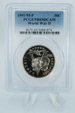 1991-95-P PCGS PR69DCAM World War II Clad Commemorative Proof 50C