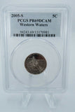 2005-S PCGS PR69DCAM Jefferson Nickel "Western Waters" Proof 5C