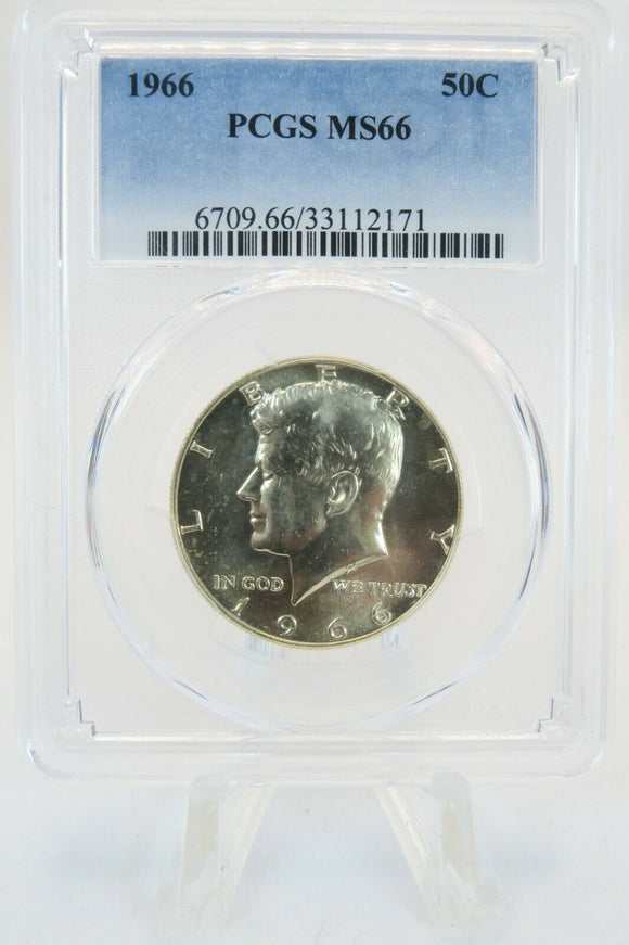 1966-P PCGS MS66 Kennedy Silver Half Dollar Business Strike Uncirculated 50C