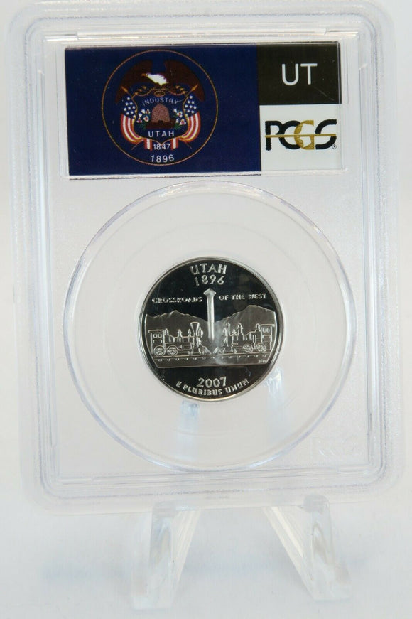 2007-S PCGS PR69DCAM Utah State Quarter Proof 25C