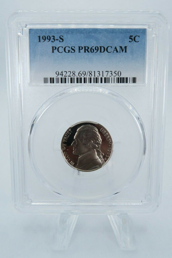 1993-S PCGS PR69DCAM Jefferson Nickel Proof 5C