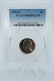 1993-S PCGS PR69DCAM Jefferson Nickel Proof 5C